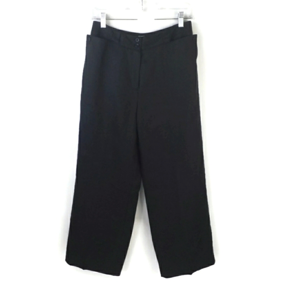 Vintage Talbots Black Irish Linen Straight Leg Lined Ankle Pants Womens Size 4 - Picture 14 of 14